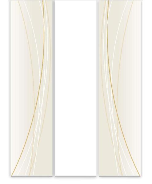 Flächenvorhang Linea tonegold vario dark  3er Serie  3er Set, Schiebegardine, Schiebegardinen, blickdicht, Flächenvorhang blickdicht, Schiebevorhang,